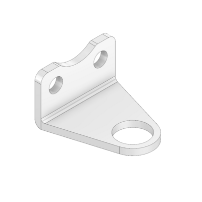 66-212-1 MODULAR SOLUTIONS ALUMINUM BRACKET<br>12MM SENSOR HOLDING